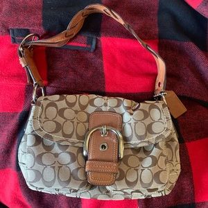 Coach Signature shoulder bag with braided strap